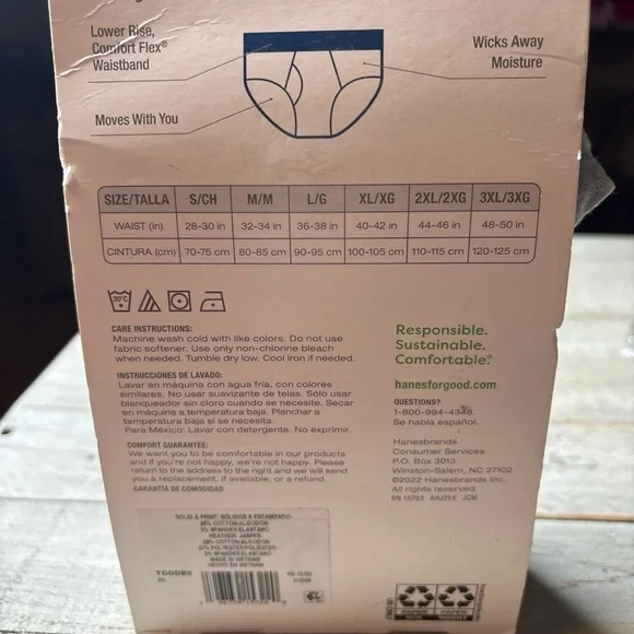 Hanes Men's Briefs 3 Pair New Underwear Size 2XL (44-46")Stretch Cool Modern - Picture 10 of 14